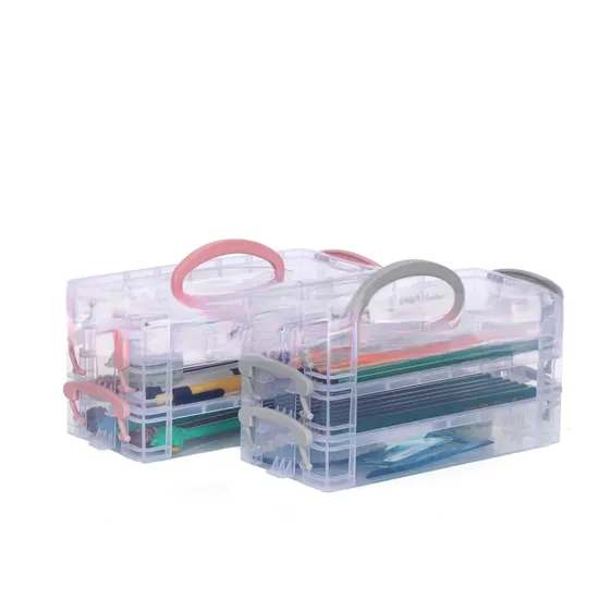 Прозрачный ящик для хранения, пластиковый ящик для хранения студенческого общежития, косметики, ювелирных изделий, канцелярских принадлежностей, классификационная коробка, штабелируемый